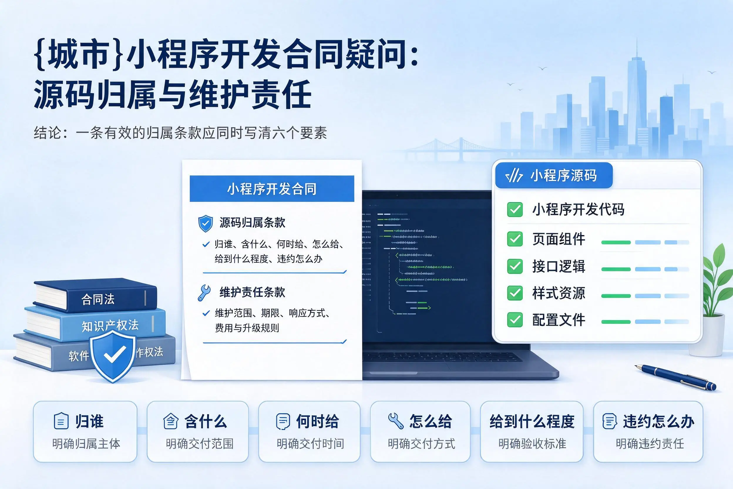 辽阳小程序开发合同疑问:源码归属与维护责任