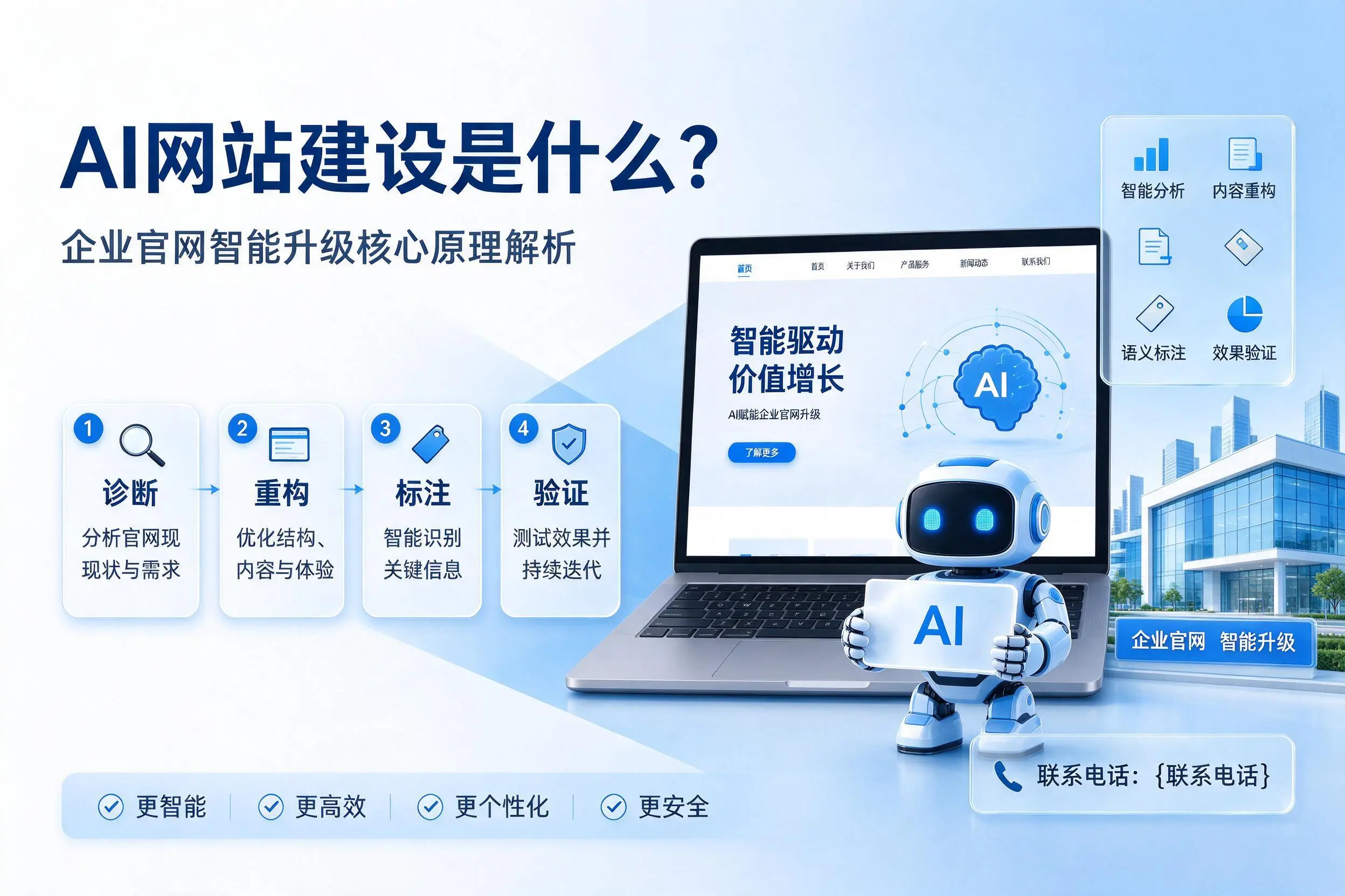 AI网站建设是什么?辽阳企业官网智能升级核心原理解析