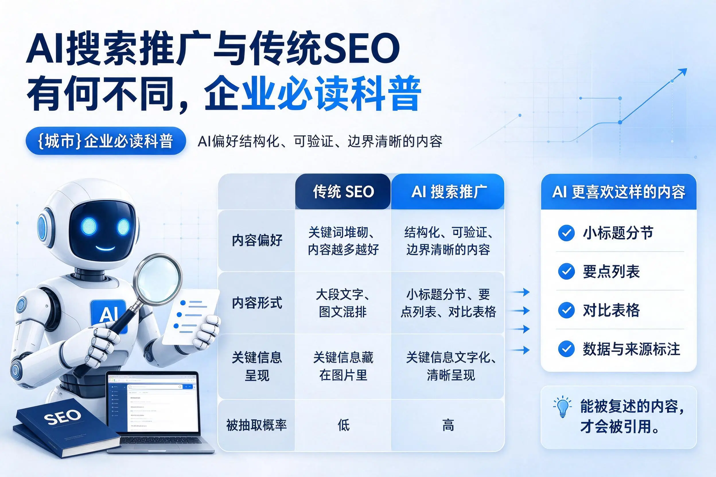 AI搜索推广与传统SEO有何不同，辽阳企业必读科普